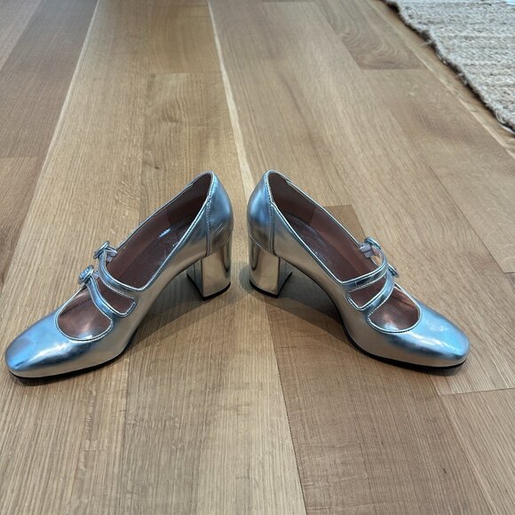 J. Crew Silver Heels - Picture 2 of 4
